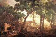 RICCI, Marco Landscape with Watering Horses oil painting on canvas